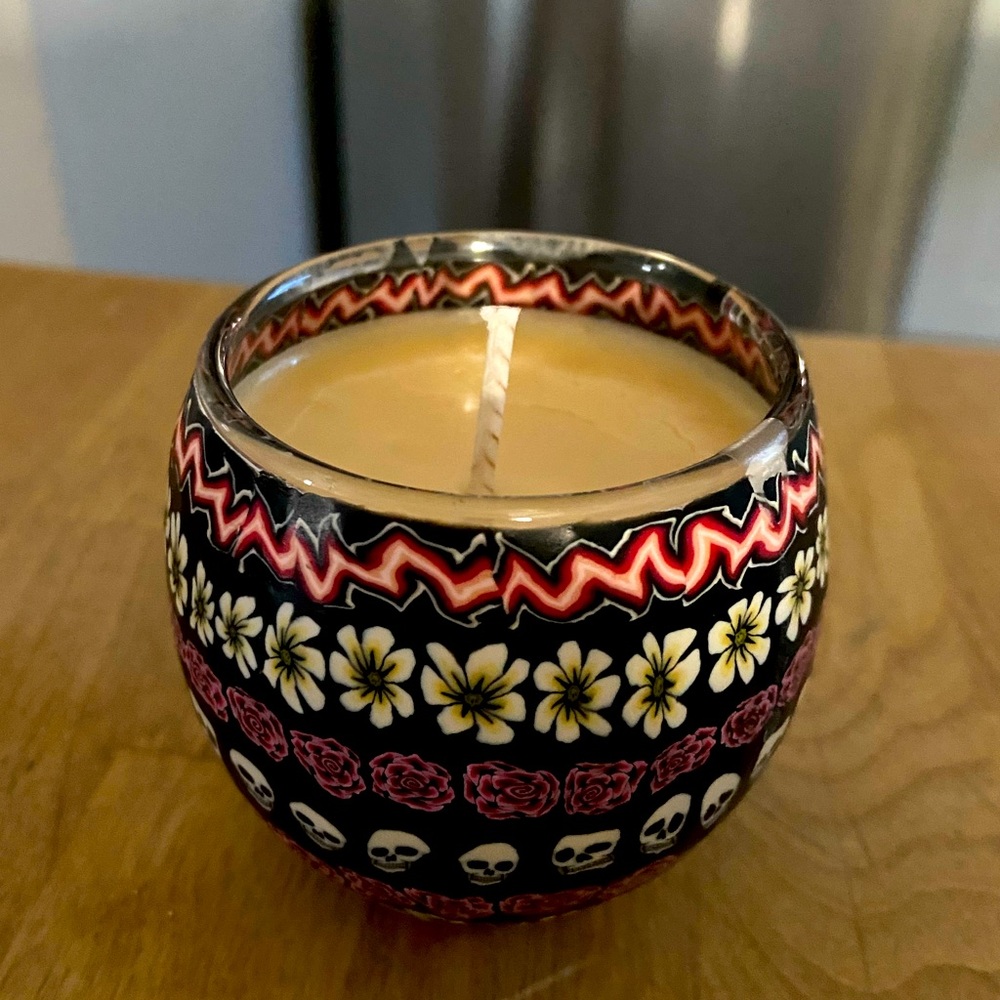 Day of dead candle dia de muertos